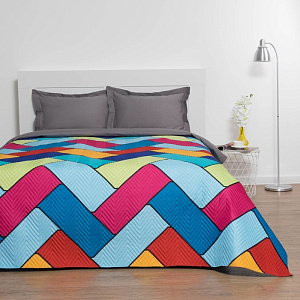 Покрывало Экономь и Я Ультрастеп "Волны" 240х210±5см, микрофайбер, пл.215г/м2, 100% полиэстер 4072854 000000000001200071