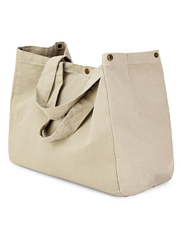 Сумка 38х44х22 DE'NASTIA Sea Salt Washed натуральный хлопок 000000000001225551