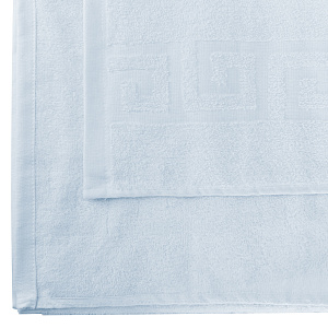 Простыня махровая 150х180см СОФТИ с бордюром серо-голубой хлопок 100% 000000000001214264