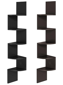 Полка настенная 126х20см угловая в ассортименте МДФ 000000000001227864