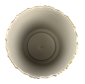 Кашпо 13,5х12,5см Vintage стакан рефленый микс пластик 000000000001216375