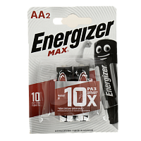 Батарейка ENERGIZER MAX ALKALINE AA 2шт E91 щелочные E301532801 000000000001126200