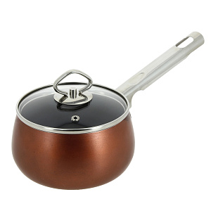 Ковш 1,4л стеклянная крышка антипригарное покрытие медный алюминий 000000000001156959