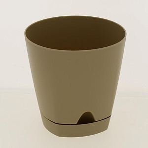 Горшок для цветов AMSTERDAM D 110 с прикорневым поливом 0,65 л Молочный Шоколад ING6198МШОК 000000000001191641