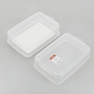 КОНТЕЙНЕР ДЛЯ ПРОДУКТОВ С ДЕКОРОМ "FOOD  SYSTEM" 2 СЕКЦИИ, 1,6Л + 1,6Л Phibo 4311567 000000000001198295