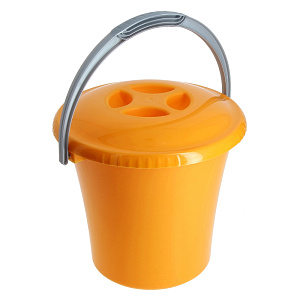 Ведро Либерти 10л с крышкой оранжевое С604КОРЖ VB604KORG 000000000001118925