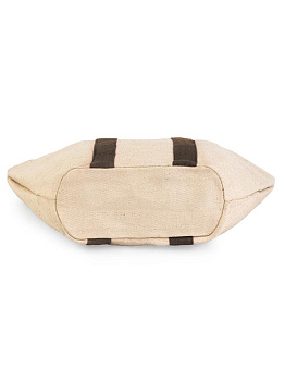 Сумка 40х58х27 DE'NASTIA Patyka Bag коричневая ручка хлопок/джут 000000000001225560