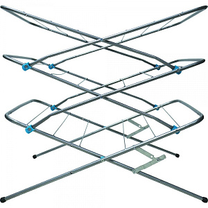 Сушилка для белья 15м 53х49,5х130см НИКА белая сталь с антикоррозийным покрытием 000000000001187553