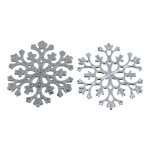 Набор декоративных украшений СнежинкаПосуда Центр, 11 см, 6 шт. 000000000001161802