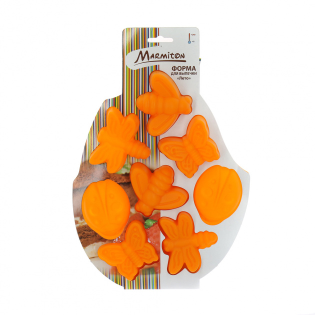 Форма для выпечки Лето Marmiton, оранжевый, силикон 000000000001125297