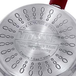 Ковш 1,5л VITESSE стеклянная крышка силиконовая ручка VS-9012-1 000000000001167286