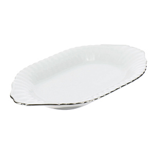 Овальное блюдо Платиновая отводка Porcelaine Czech Gold Hands, 24 см 000000000001136283