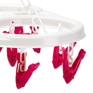 Сушилка-прищепка 32х32см 15шт LUCKY в ассортименте полипропилен 000000000001222864