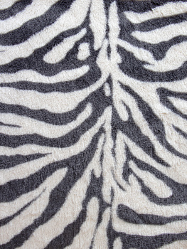 Плед меховой DE'NASTIA Зебра 150х200см 100%Полиэстер белый/серый T040128 000000000001193007