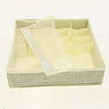 Кофр для мелочи 35х35х10см ПОСУДА ЦЕНТР бежевый 000000000001187221
