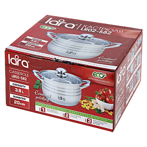 Кастрюля LARA SONATA, 3.9л 000000000001160795
