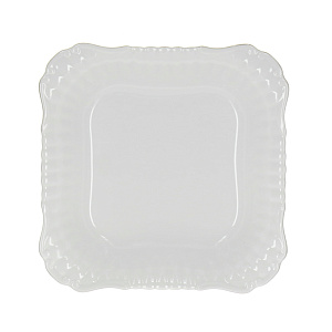 Квадратный салатник Платиновая отводка Porcelaine Czech Gold Hands, 28 см 000000000001136295