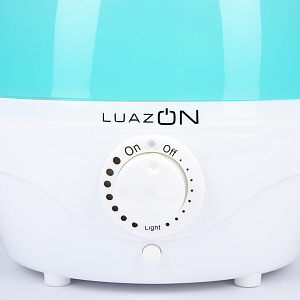 Увлажнитель воздуха 2л LuazON HOME LHU-04 ультразвуковой 18Вт бело-зеленый пластик 2919726 000000000001205752