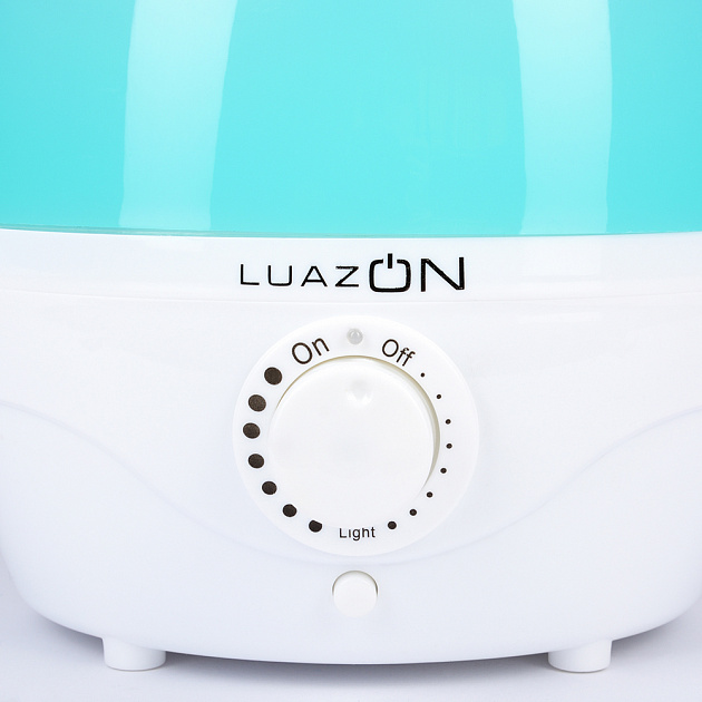Увлажнитель воздуха 2л LuazON HOME LHU-04 ультразвуковой 18Вт бело-зеленый пластик 2919726 000000000001205752