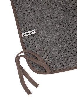 Подушка на стул 40x35x38см DE'NASTIA мемори коричневый полиэстер 000000000001154457