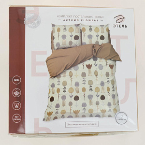 Комплект постельного белья Этель 2сп Autumn flowers 175х215см 200х220см 70х70см-2шт хлопок 4675216 000000000001205024