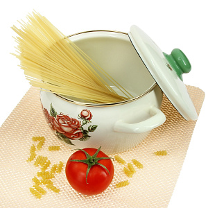 Кастрюля 3л Роза металлическая крышка 2370 000000000001067049