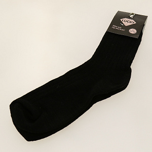 Носки мужские р.25(39-40) LUCKY черно-серые 85%шерсть/15%полиамид 000000000001182908