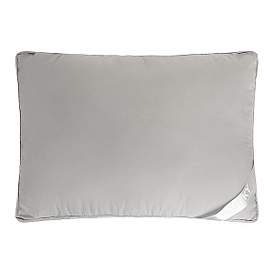 Подушка 48x70см LUCKY широкий край серый искусственный Лебяжий пух полиэстер 000000000001218988