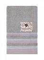 Полотенце махровое LUCKY Бордюр точки 450gsm 70x140 100% хлопок, серый D100295 000000000001227638
