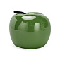 Фигура декоративная 10см Яблоко зелёный керамика