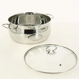 Кастрюля 24см 5,2л PYREX CLASSIC TOUCH нержавеющая сталь 000000000001206778