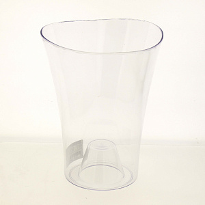 Кашпо д/орхидей Волна 1,3л D14 H18 прозрачный 000000000001185607