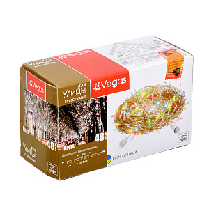 VEGAS Электрогирлянда конструктор Нить 48LED цв.5м 24V 55088 000000000001180346