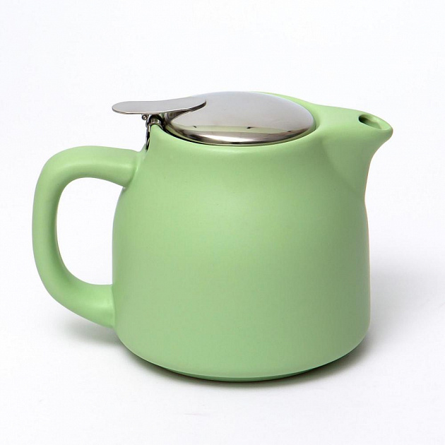 Чайник керамика 500мл с фильтром подарочная упаковка МАТОВЫЙ Зелёный 109-06005 000000000001195483