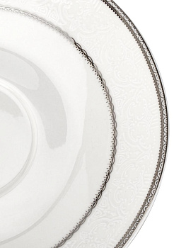 Набор чайный 12 предметов ANGELICA с серебром фарфор 000000000001219779