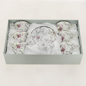 Набор чайный фарфор 12шт (6 чашек 230мл + 6 блюдец0 подарочная упаковка Аглая Balsford 178-43008 000000000001200563