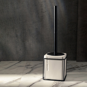 Щетка для унитаза 11x11x36см DE'NASTIA IRON STAND белый керамика/железо 000000000001225133