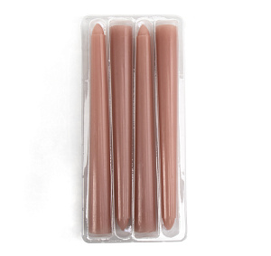 Набор свечей 4шт 20х1,9см пыльная роза 000000000001216429