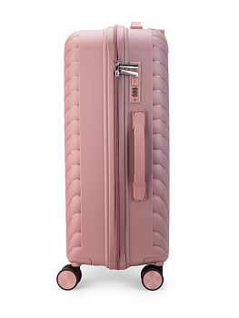 Чемодан на колесах L (48х30х75см) молния розовый PP 000000000001226542