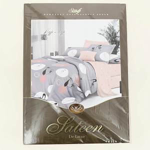 Комплект постельного белья евростандарт ЭЛЬФ De Luxe Мур-мур простыня220х240см пододеяльник200х220см наволочки2шт-70х70см сатин хлопок 100% 000000000001206576