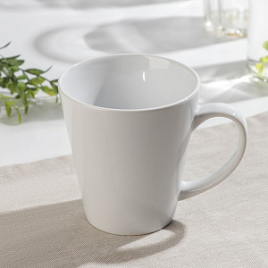 Кружка 370мл ДОЛЯНА Coffee break белый керамика 000000000001211135