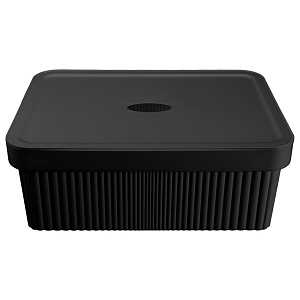 Ящик 13л 38х27х14,4см ECONOVA VELVET черный пластик 000000000001223396