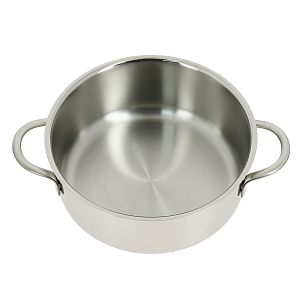 Кастрюля 1,0л Гурман-Стекло, тройное теплораспределительное дно, нержавеющая сталь, 220310 000000000001008066