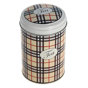 Жестяная банка для хранения сыпучих продуктов Клетка, 1.1л 000000000001157135