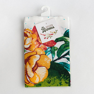 Полотенце кухонное Доляна Кактусы 35х60см 100%хл 160г/м2 4682746 000000000001200852