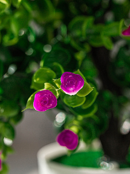 Цветок искусственный Розовый куст 30см R010645 000000000001192386