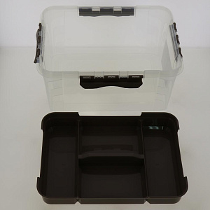 Ящик универс со вставкой-органайзером  "Grand box",390х290х180мм, 15,3л 4332244 000000000001190484