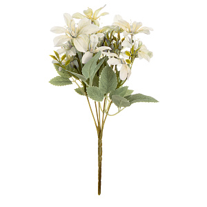 Цветок искусственный Полевой 27см белый 000000000001218407