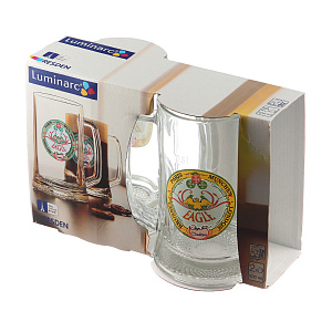 ДРЕЗДЕН Набор кружек для пива 2шт 500мл LUMINARC EAGLE с декором стекло H5549 000000000001134846