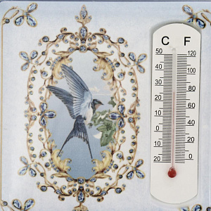 Термометр декоративный арт.43415/12 (10х10см, жидкостный, бытовой в корпусе из доломитовой керамики) / 10*10 000000000001183529